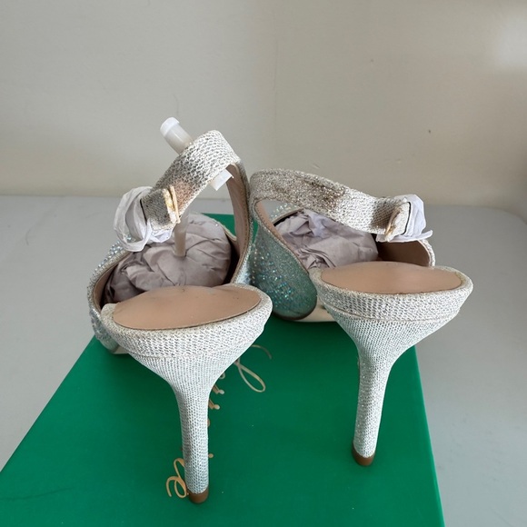 Lauren Lorraine Rachel Silver Heel Size 8.5 - Picture 3 of 7